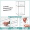 Sorbus Acrylic Storage Containers with Pull-Out Drawers - 2 Pack, 4.4” and 7.6” Stackable Storage Bins Set